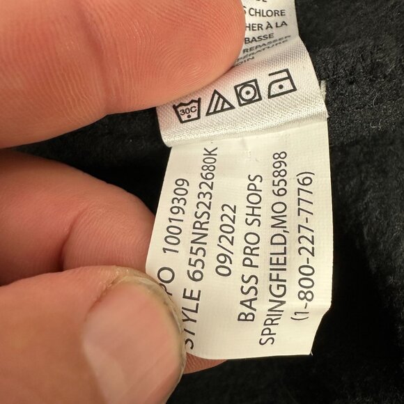 Natural Reflections Mens Black Full Zip Fleece Jacket Medium - Picture 5 of 5